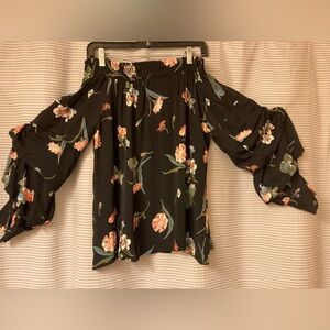 From Saks, off the shoulder, full sleeve with detail